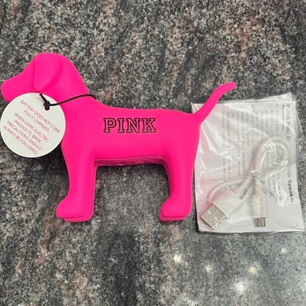 Victoria's Secret Pink Mini Dog Bluetooth speaker New - Picture 4 of 8